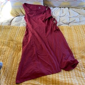 Patagonia wrap it up sleeveless dress maroon size XL